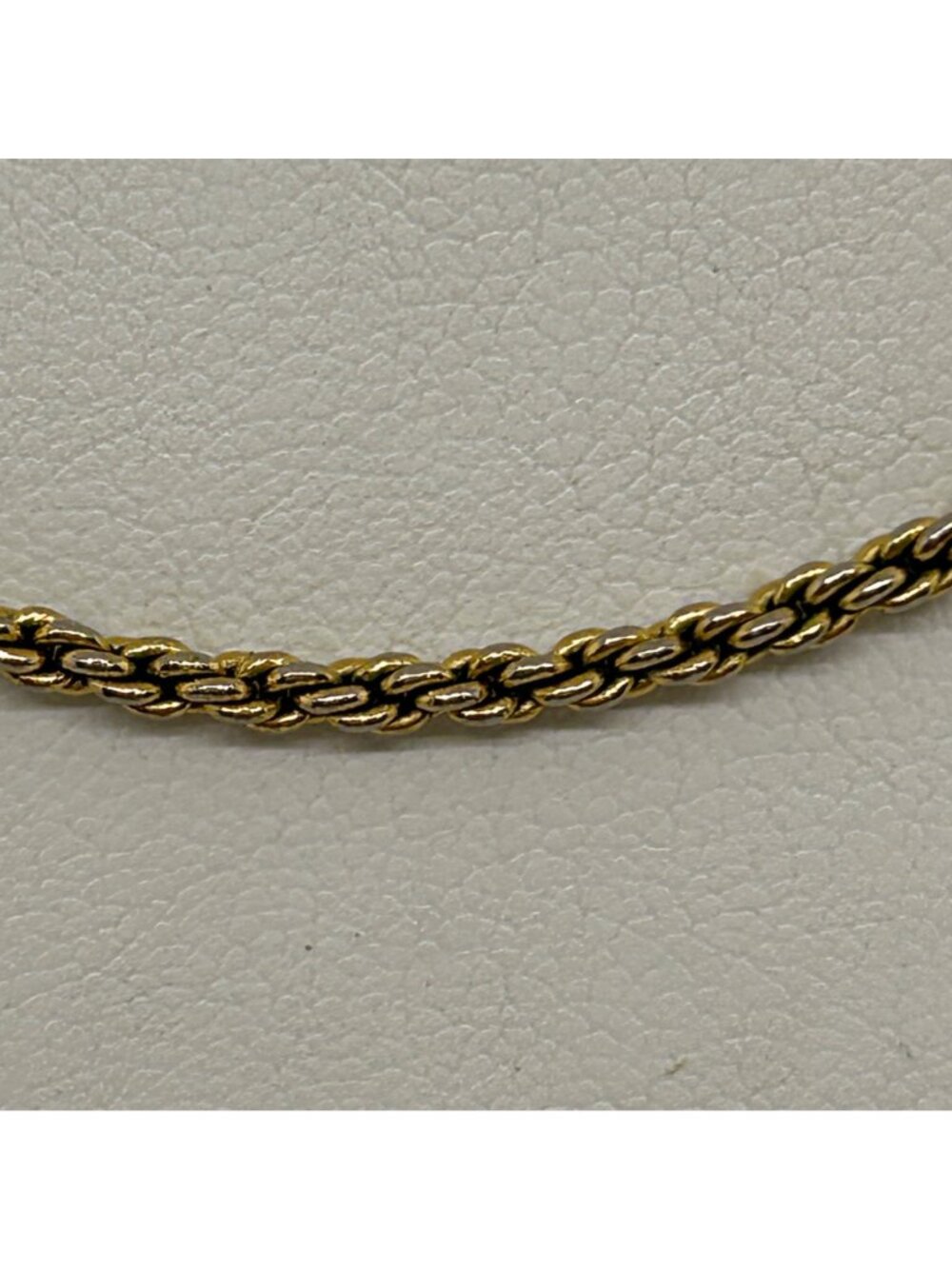 Vintage Napier Gold Tone Rope Chain Necklace 15" Signed Choker Twisted Retro - Picture 3 of 12